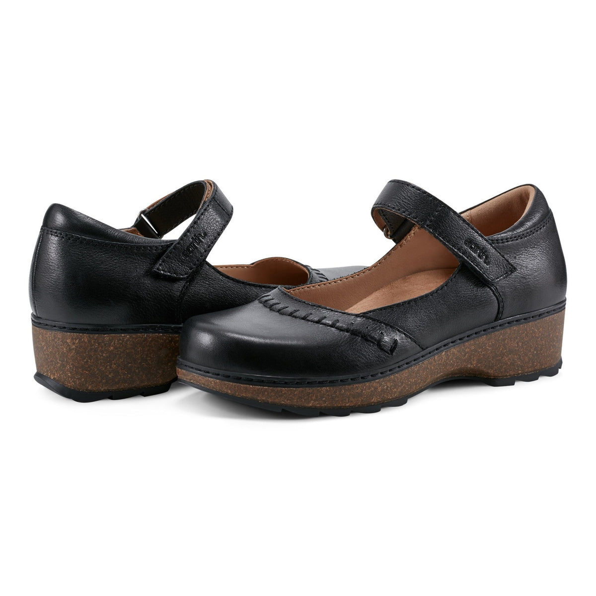 Kalece Leather Mary Jane Clogs - Earth Shoes Best Seller