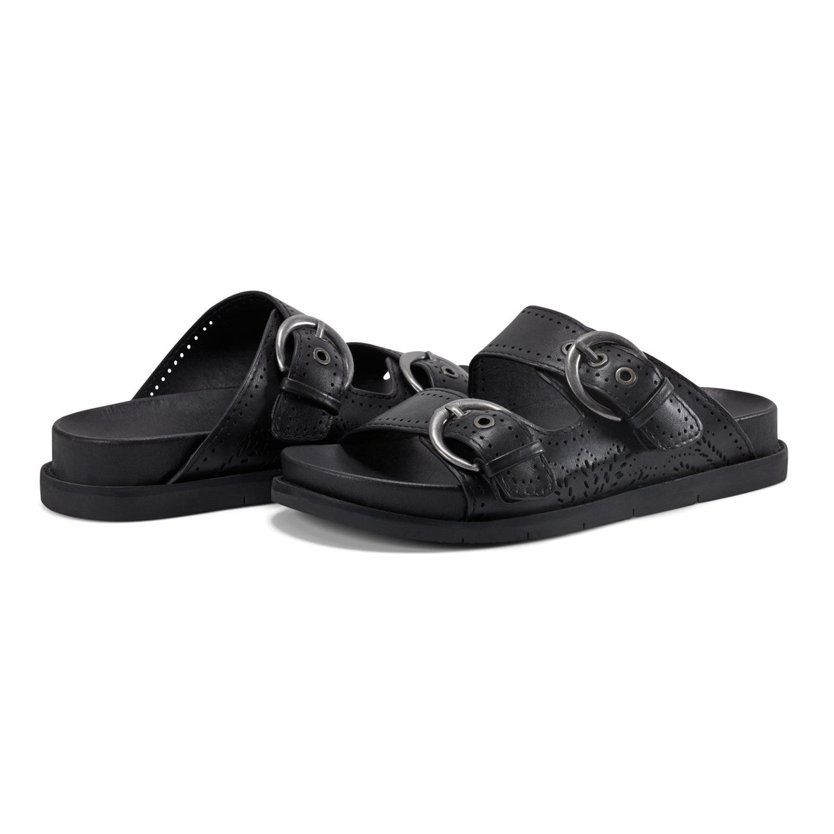 Francii Round Toe Casual Slip-on Flat Sandals - Earth Shoes Best Seller