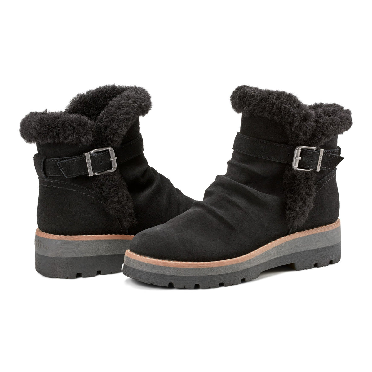 Yara Waterproof Suede Lug Sole Ankle Booties - Earth Shoes Trending