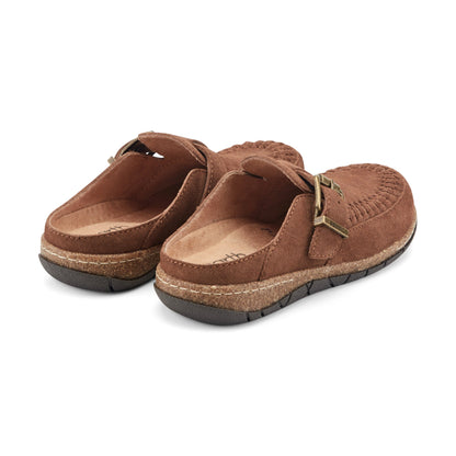 Eileen Braided Suede Clogs - Earth Shoes Premium