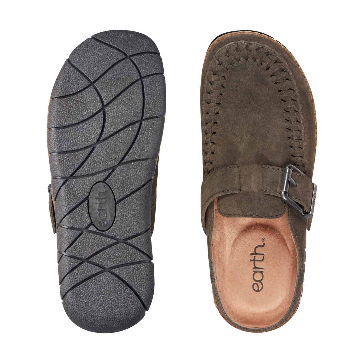 Eileen Braided Suede Clogs - Earth Shoes New