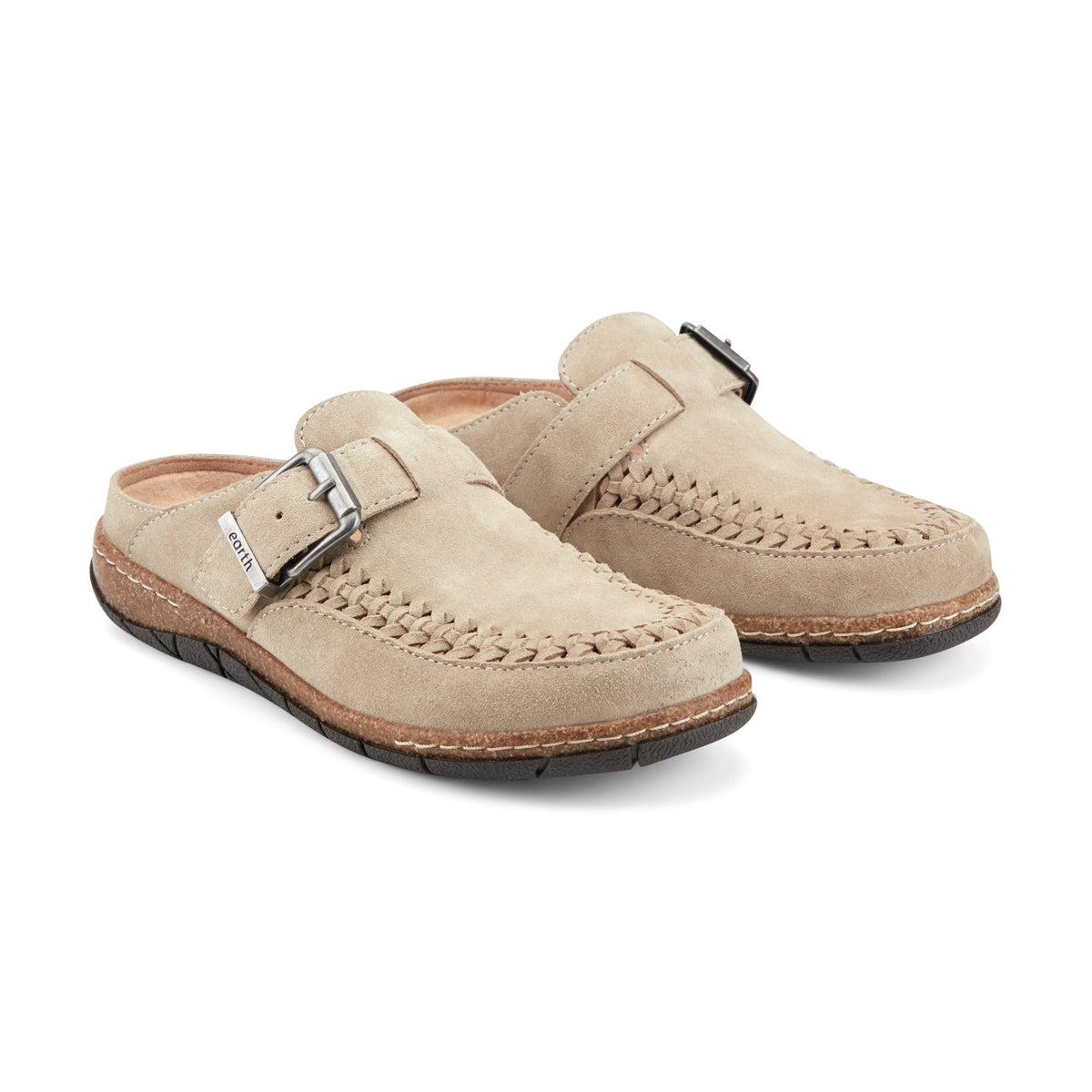 Eileen Braided Suede Clogs - Earth Shoes Featured