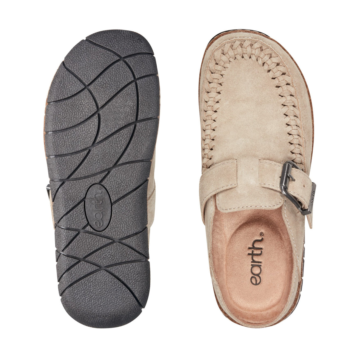 Eileen Braided Suede Clogs - Earth Shoes Featured
