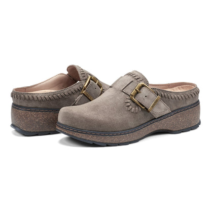 Kay Round Toe Slip-on Casual Clogs - Earth Shoes Recommended