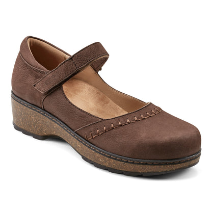 Kalece Leather Mary Jane Clogs - Earth Shoes Premium