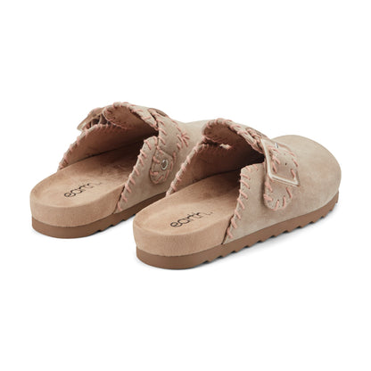 Gena Round Toe Slip-on Flat Casual Clogs - Earth Shoes Recommended