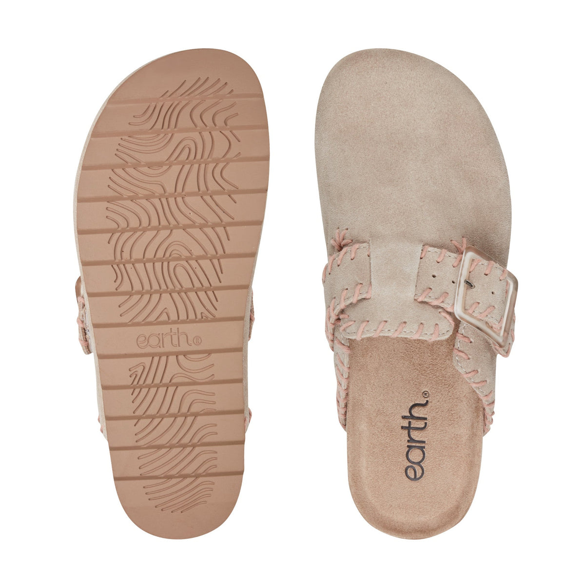 Gena Round Toe Slip-on Flat Casual Clogs - Earth Shoes Recommended