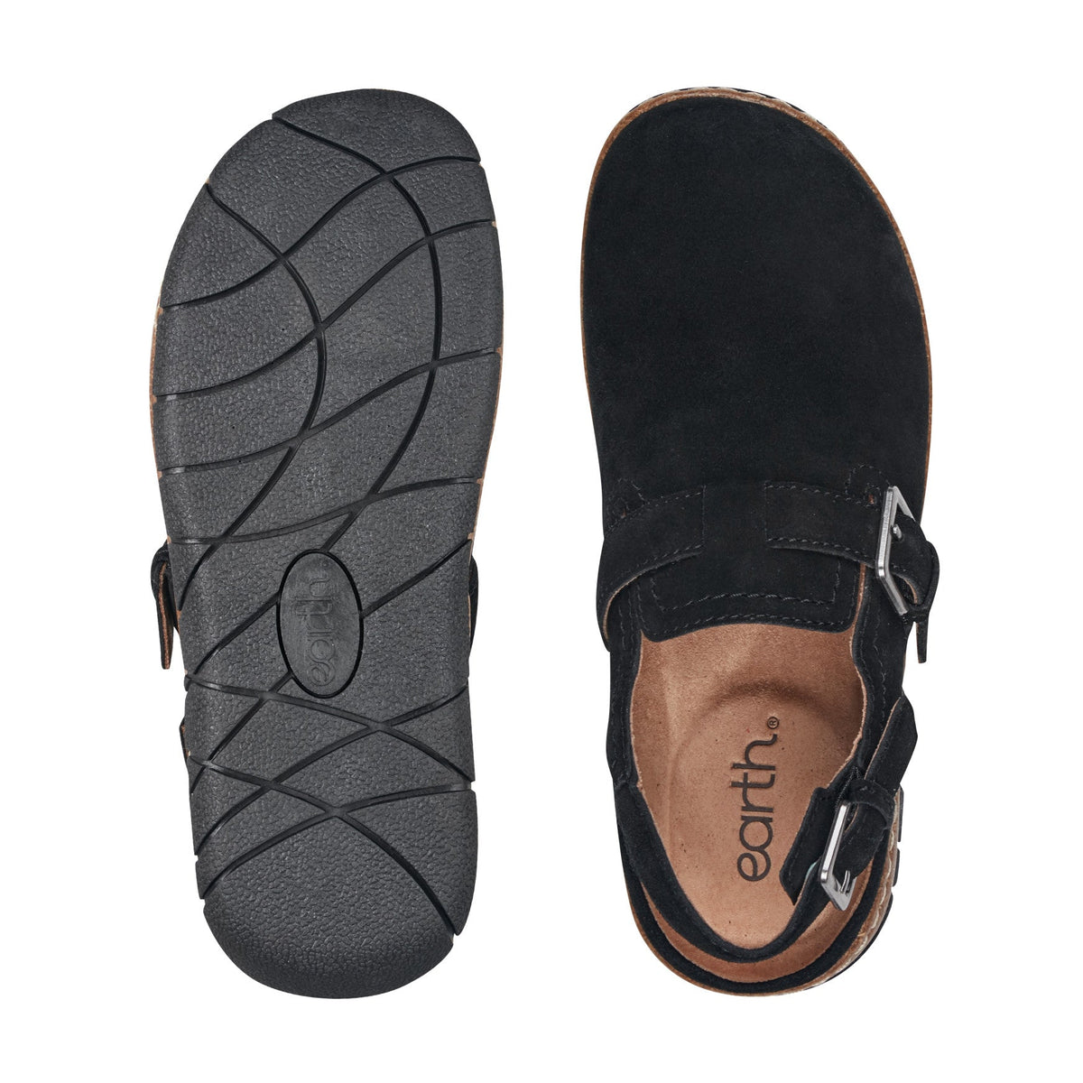 Elmonte Round Toe Slingback Clogs - Earth Shoes Best Seller