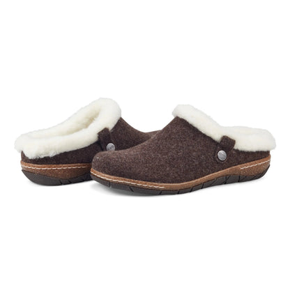 Elena Cold Weather Round Toe Casual Slip-on Clogs - Earth Shoes New