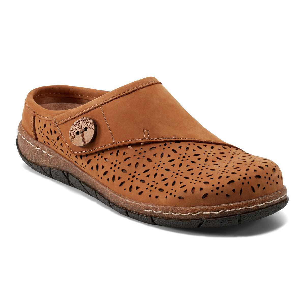 Erinn Round Toe Casual Slip-on Flat Clogs - Earth Shoes Featured