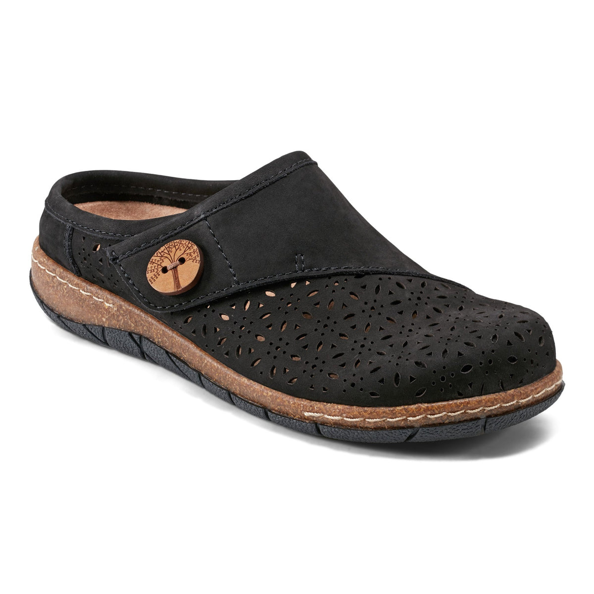 Erinn Round Toe Casual Slip-on Flat Clogs - Earth Shoes Trending