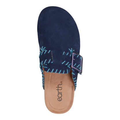 Gena Round Toe Slip-on Flat Casual Clogs - Earth Shoes Exclusive