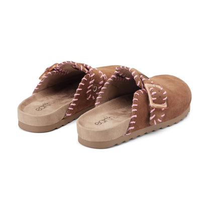 Gena Round Toe Slip-on Flat Casual Clogs - Earth Shoes Signature