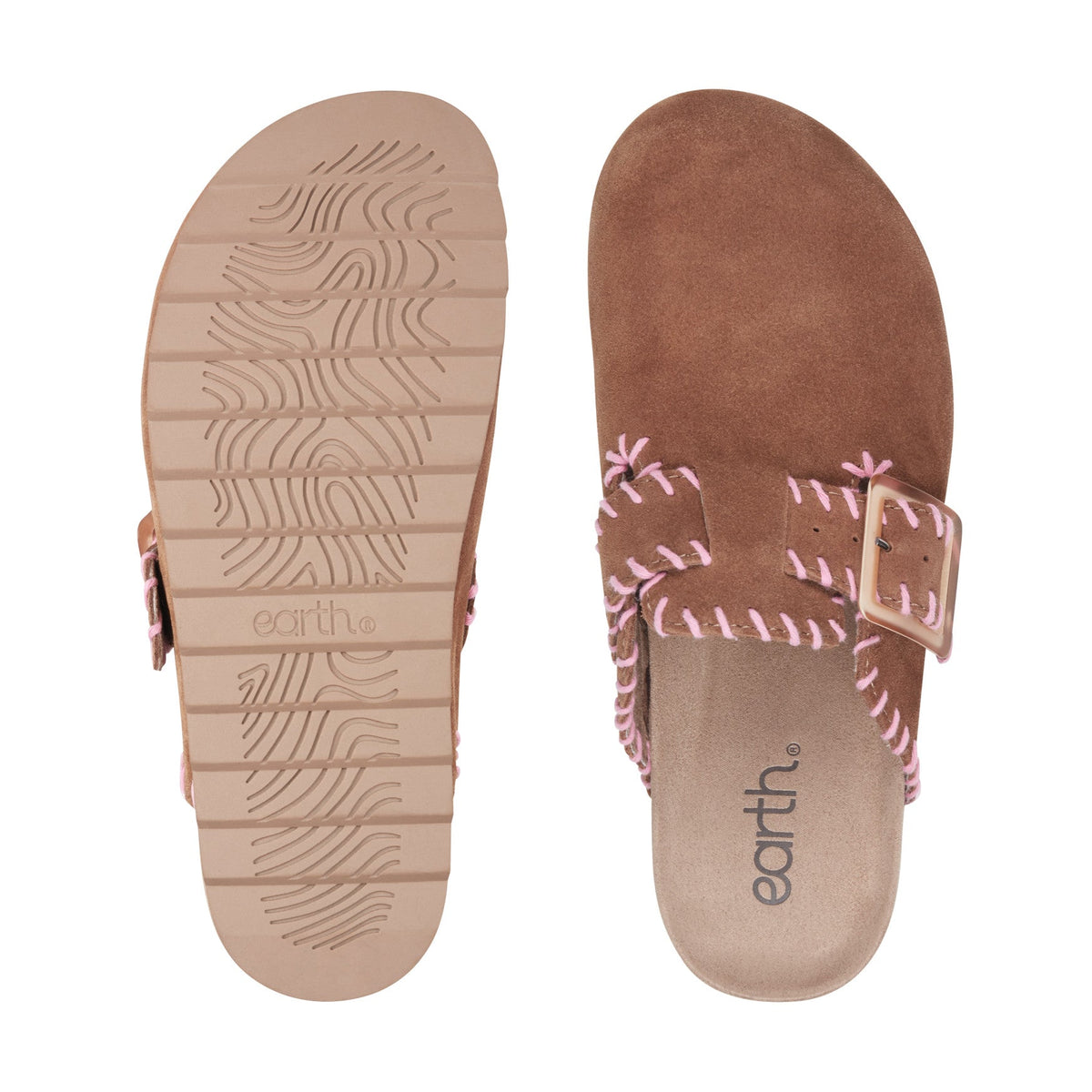 Gena Round Toe Slip-on Flat Casual Clogs - Earth Shoes Signature
