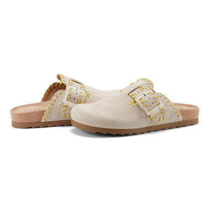 Gena Round Toe Slip-on Flat Casual Clogs - Earth Shoes Best Seller