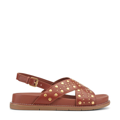 Ferdie Studded Leather Sandals - Earth Shoes Premium