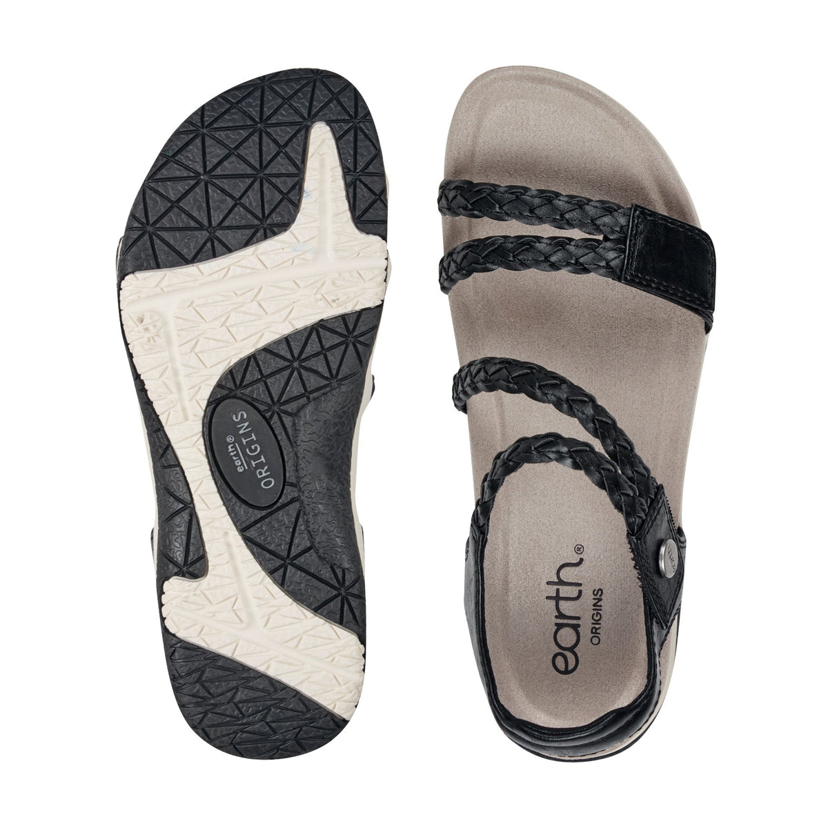 Stellon Braided Strappy Sandals - Earth Shoes Recommended