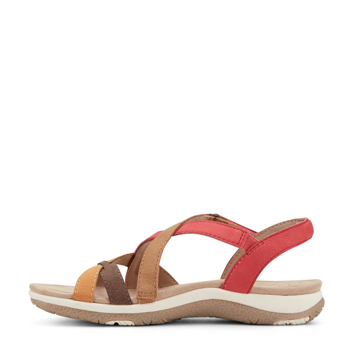 Sterling Casual Strappy Round Toe Flat Sandals - Earth Shoes Premium