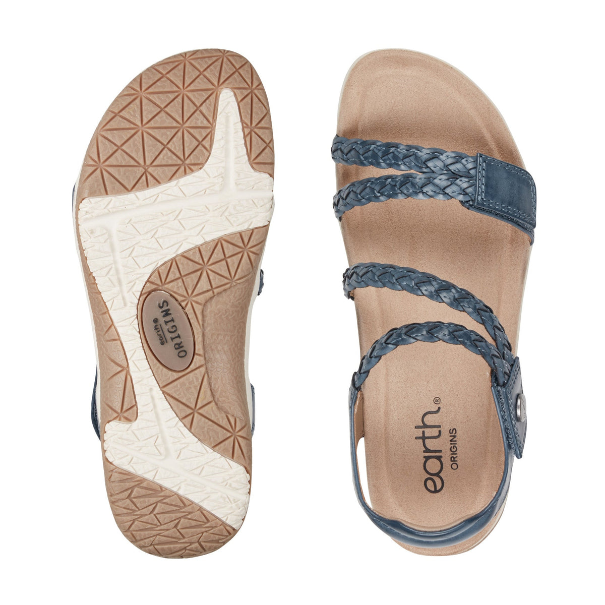 Stellon Braided Strappy Sandals - Earth Shoes Recommended