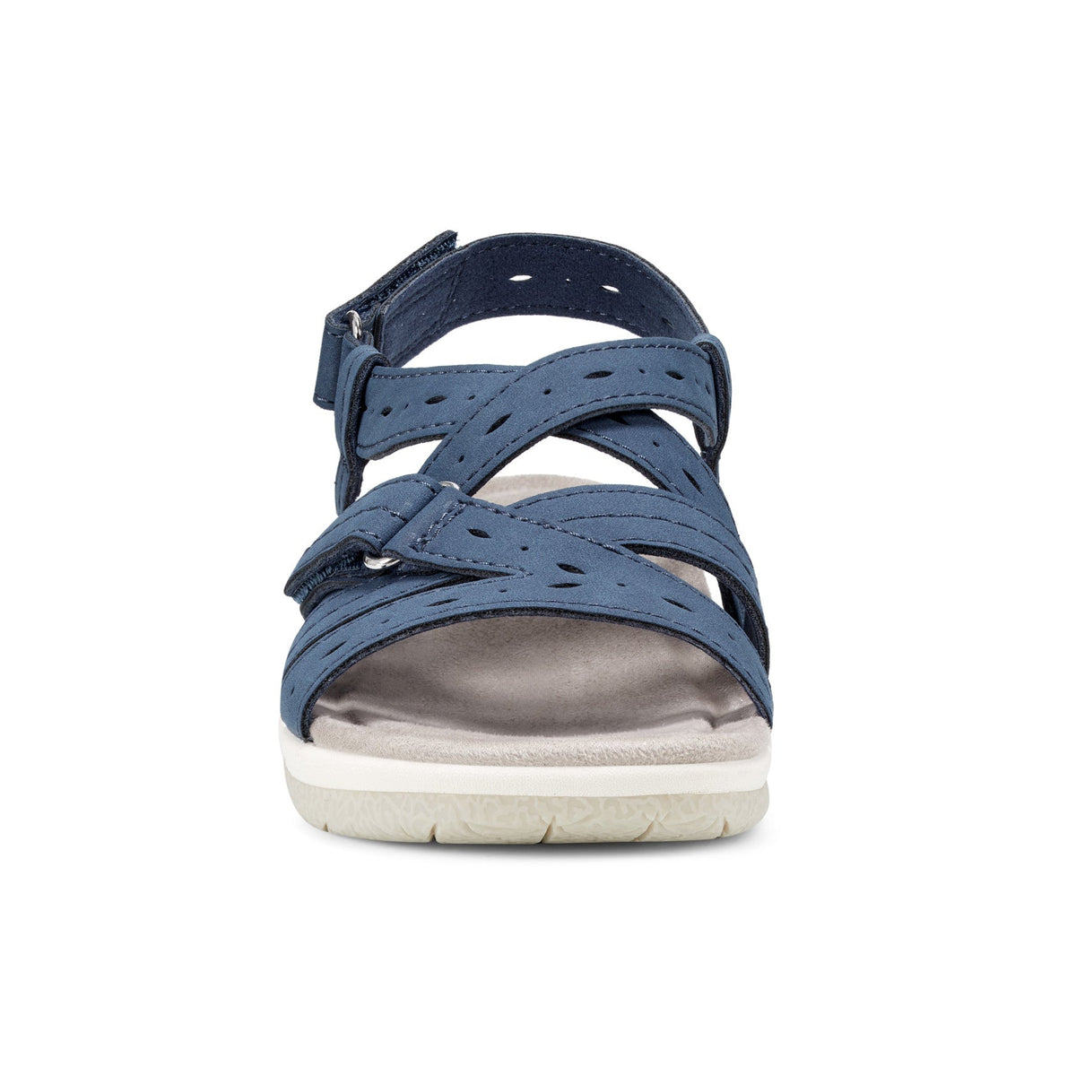Samsin Round Toe Strappy Casual Flat Sandals - Earth Shoes Popular