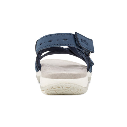 Samsin Round Toe Strappy Casual Flat Sandals - Earth Shoes Popular