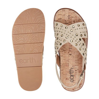 Ferdie Studded Leather Sandals - Earth Shoes Trending