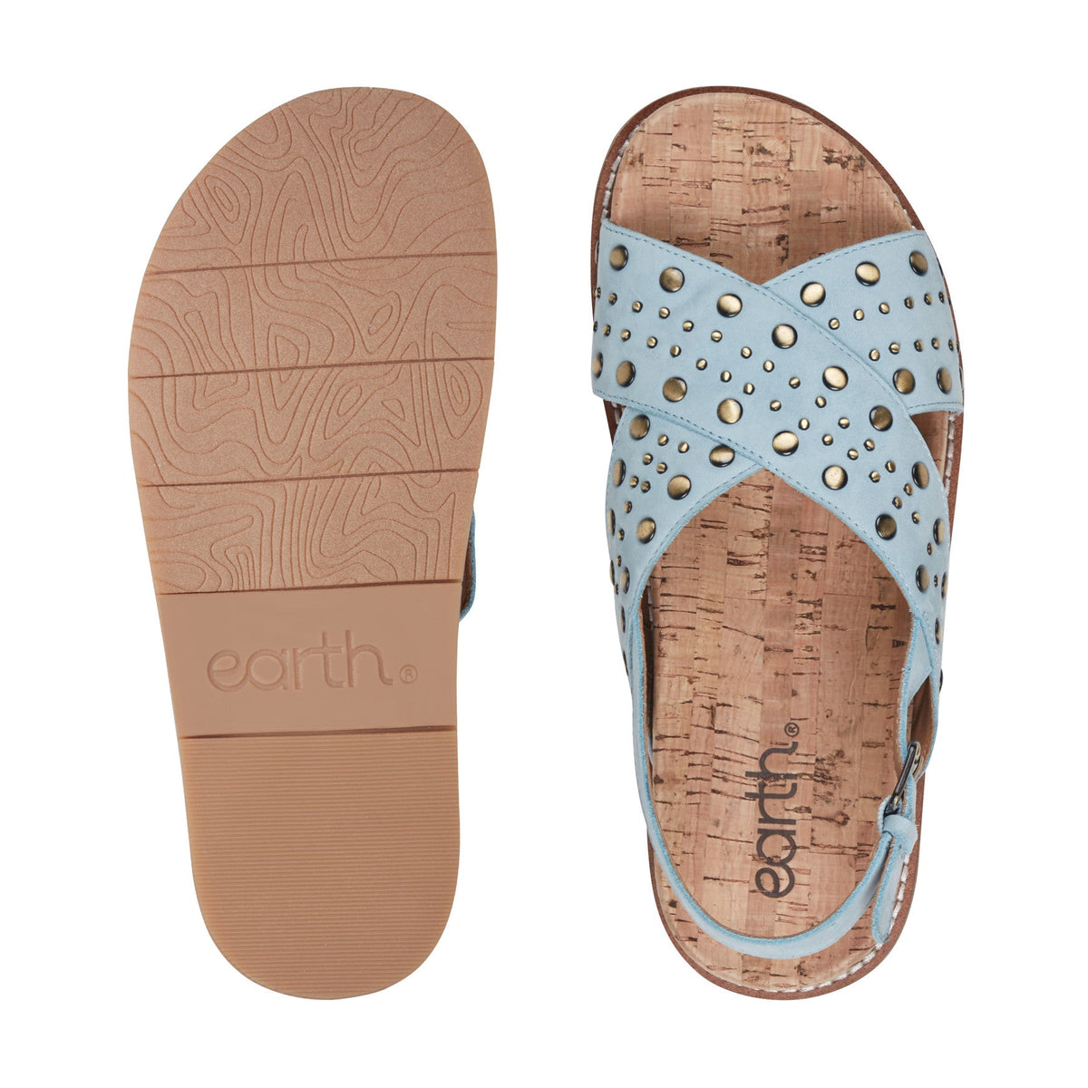 Ferdie Studded Leather Sandals - Earth Shoes Recommended