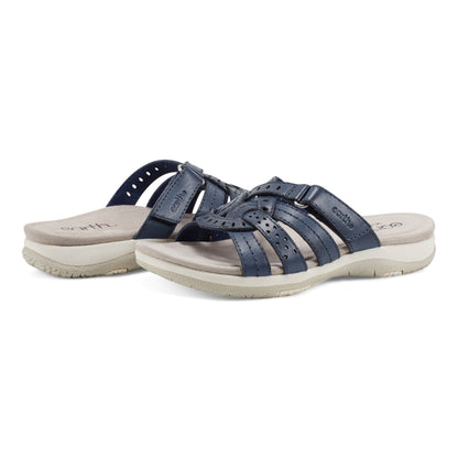Sassoni Strappy Casual Slip-On Flat Sandals - Earth Shoes Featured