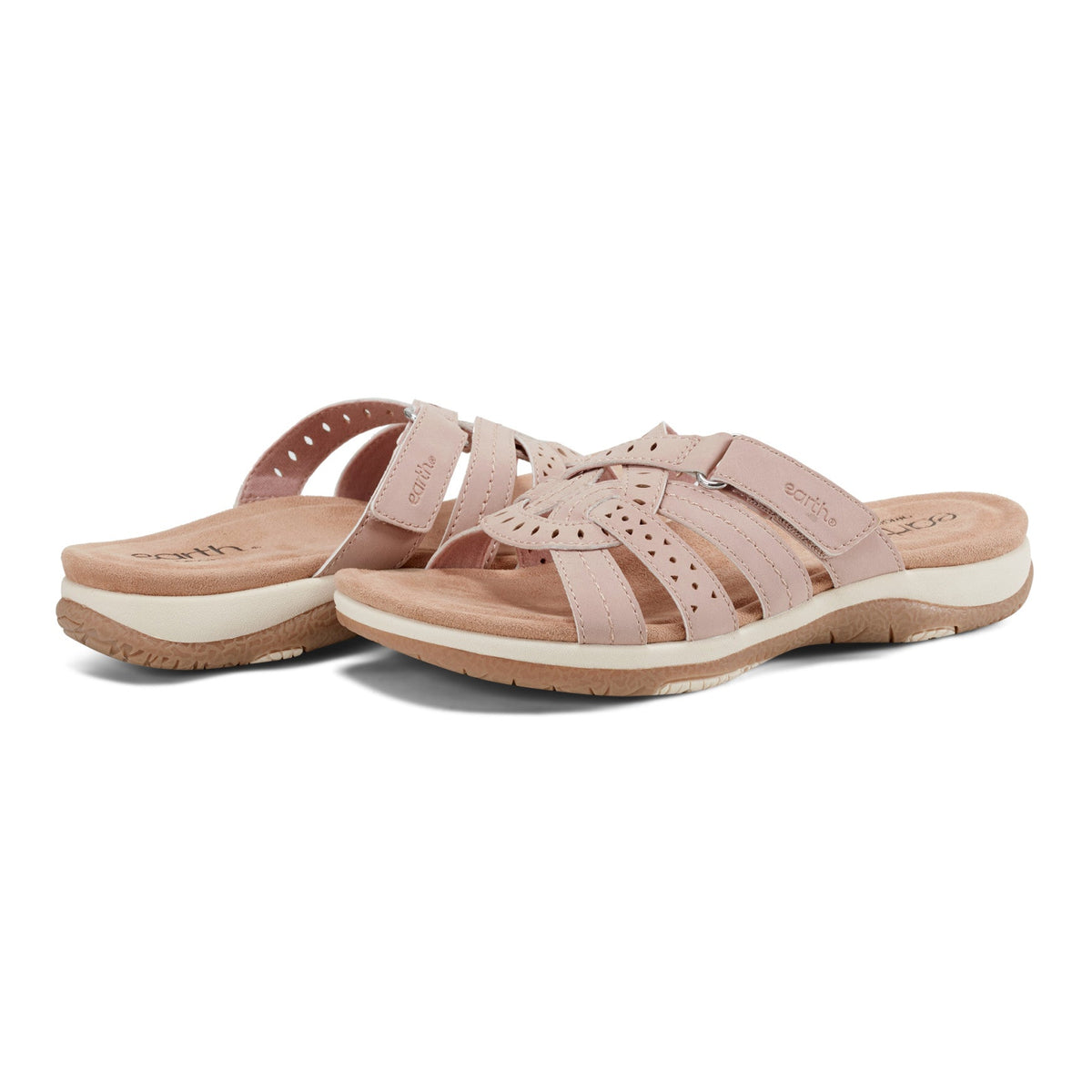 Sassoni Strappy Casual Slip-On Flat Sandals - Earth Shoes Trending