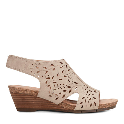 Halin Round Toe Casual Slingback Wedge Sandals - Earth Shoes Exclusive