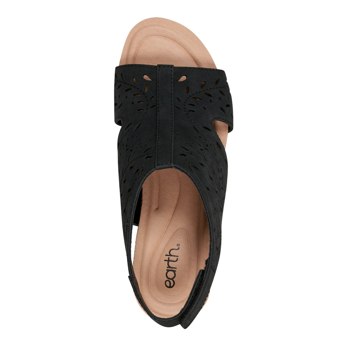 Halin Round Toe Casual Slingback Wedge Sandals - Earth Shoes New