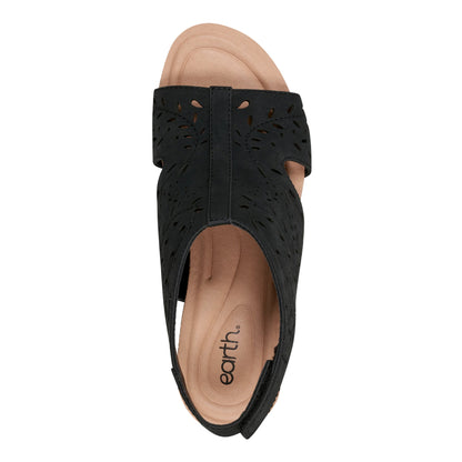 Halin Round Toe Casual Slingback Wedge Sandals - Earth Shoes New