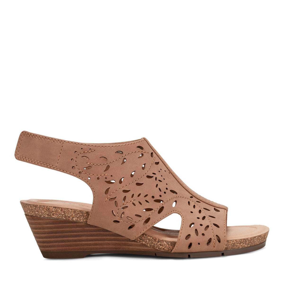 Halin Round Toe Casual Slingback Wedge Sandals - Earth Shoes Popular