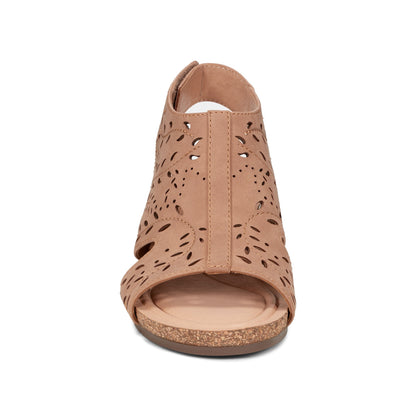 Halin Round Toe Casual Slingback Wedge Sandals - Earth Shoes Popular