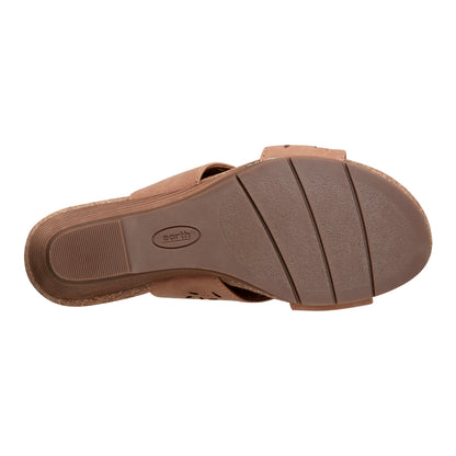 Halin Round Toe Casual Slingback Wedge Sandals - Earth Shoes Popular