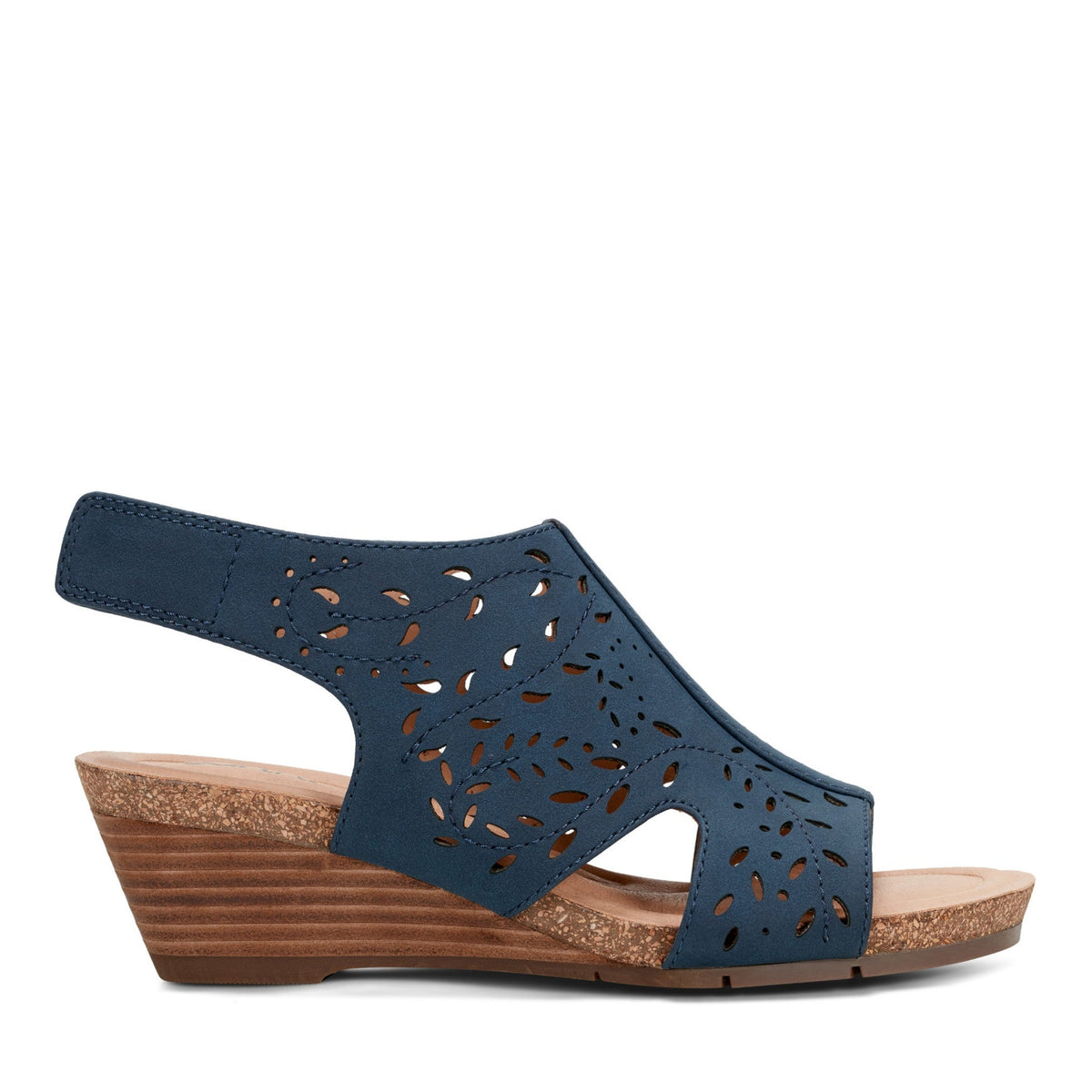 Halin Round Toe Casual Slingback Wedge Sandals - Earth Shoes Best Seller