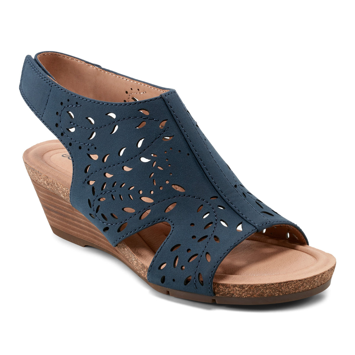 Halin Round Toe Casual Slingback Wedge Sandals - Earth Shoes Best Seller