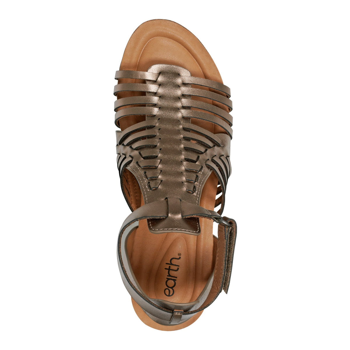 Hattie Round Toe Strappy Wedge Sandals - Earth Shoes Recommended