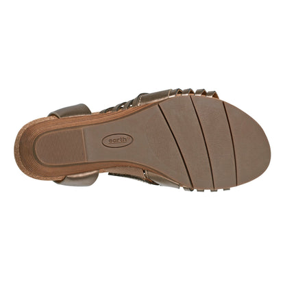 Hattie Round Toe Strappy Wedge Sandals - Earth Shoes Recommended