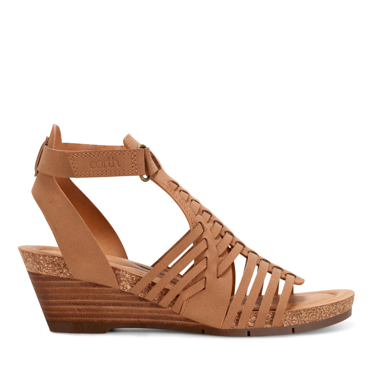 Hattie Round Toe Strappy Wedge Sandals - Earth Shoes Signature