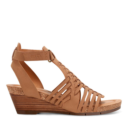 Hattie Round Toe Strappy Wedge Sandals - Earth Shoes Signature