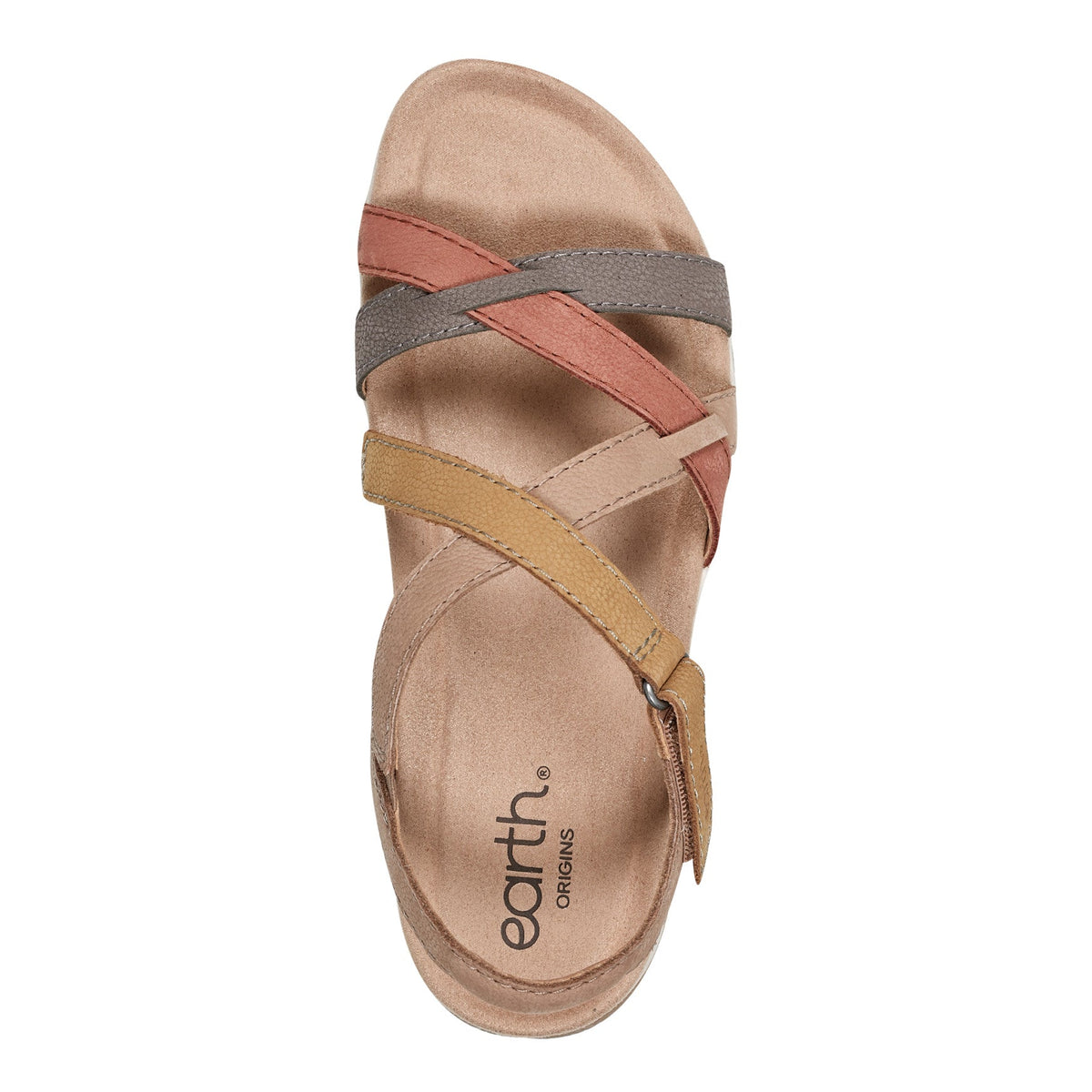 Sterling Casual Strappy Round Toe Flat Sandals - Earth Shoes Premium