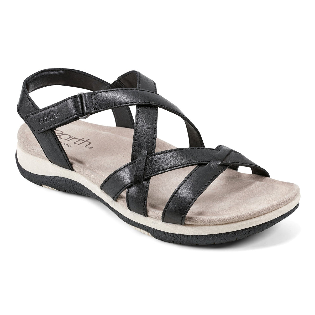 Sterling Casual Strappy Round Toe Flat Sandals - Earth Shoes Popular