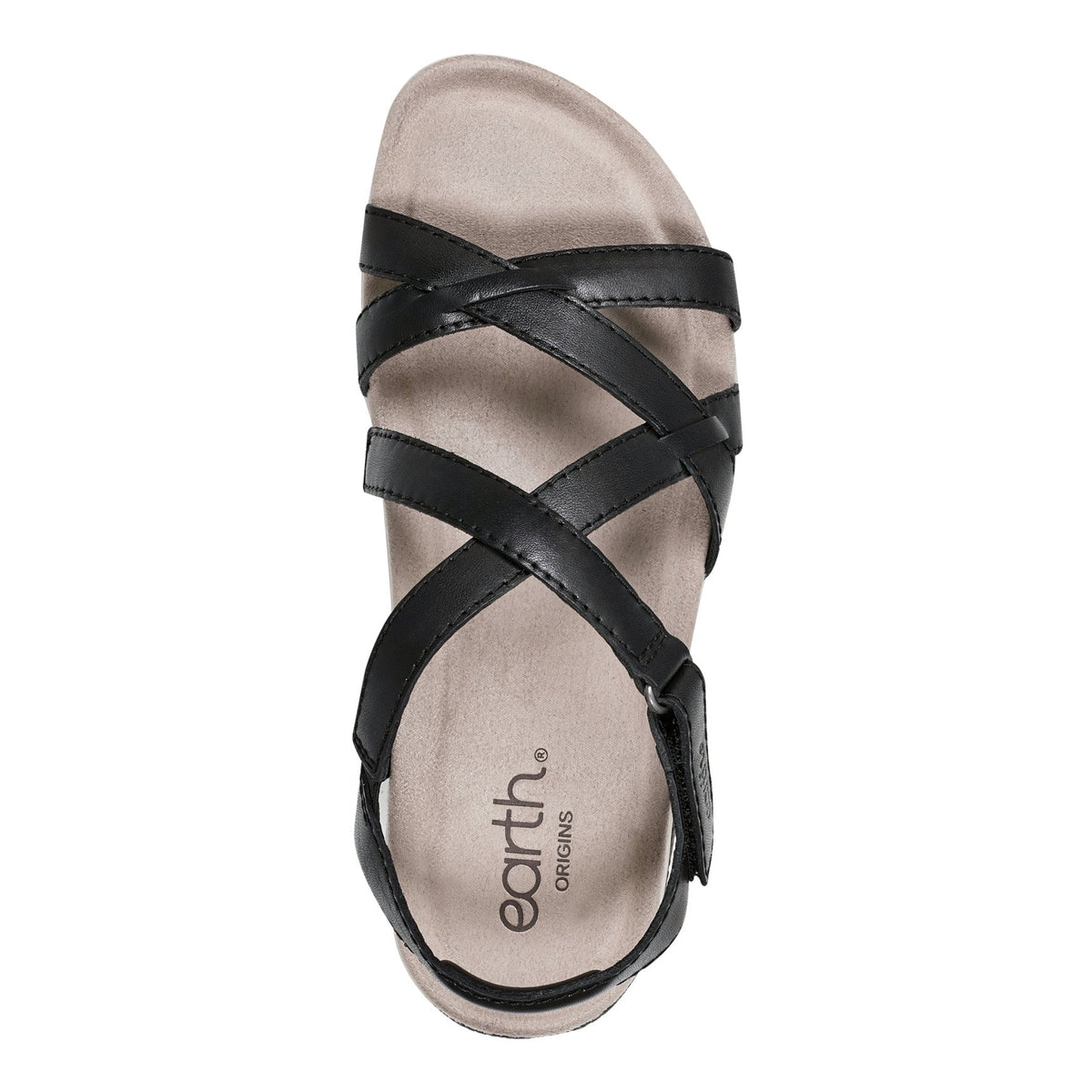 Sterling Casual Strappy Round Toe Flat Sandals - Earth Shoes Popular