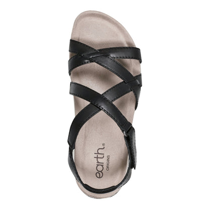 Sterling Casual Strappy Round Toe Flat Sandals - Earth Shoes Popular