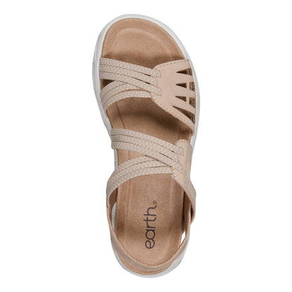 Vernon Strappy Slingback Casual Flat Sandals - Earth Shoes Recommended