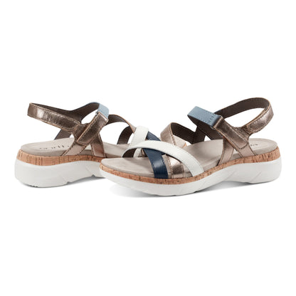 Rosie Open Toe Strappy Flat Casual Sandals - Earth Shoes New
