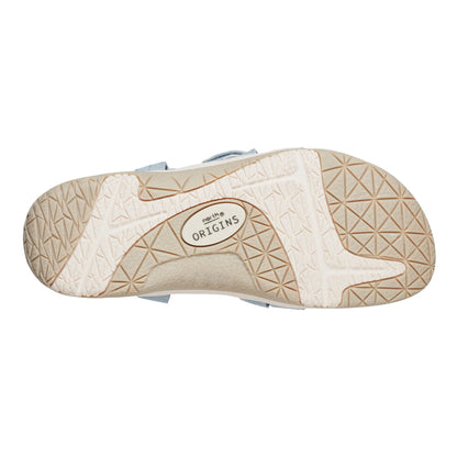 Samsin Round Toe Strappy Casual Flat Sandals - Earth Shoes Featured