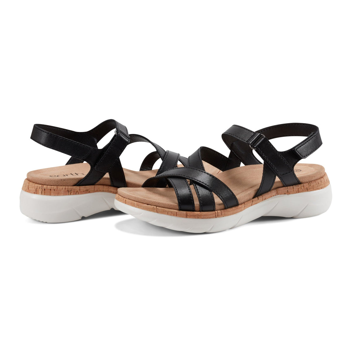 Rosie Open Toe Strappy Flat Casual Sandals - Earth Shoes Popular