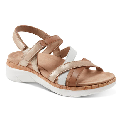 Rosie Open Toe Strappy Flat Casual Sandals - Earth Shoes Trending